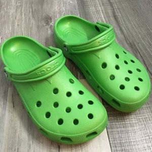 Green crocs